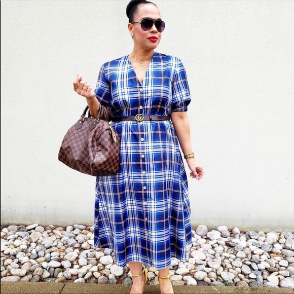 Zara Blogger Favorite Plaid Tie Dress - Picture 5 of 5